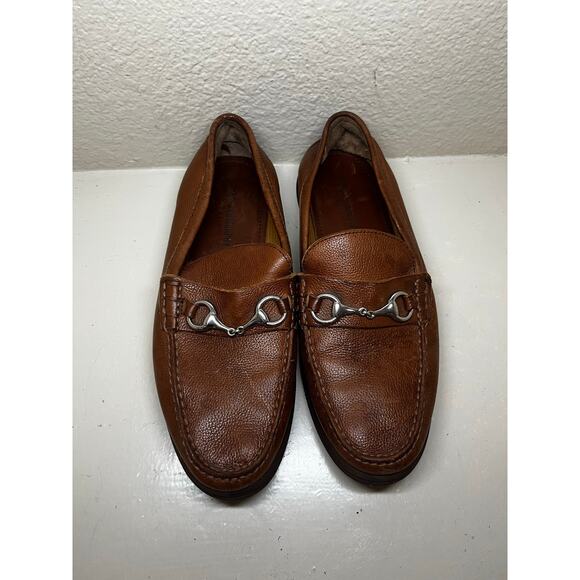 Johnston & Murphy horse-bit loafers - good condition- size 8.5 - Picture 1 of 9